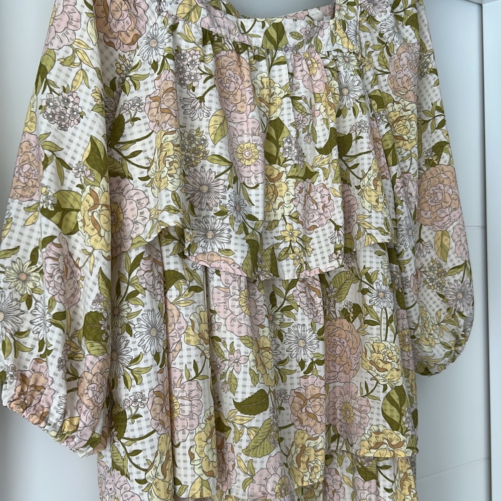 Who What Wear Multicolor Floral Blouse